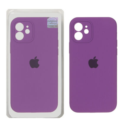 قاب سیلیکونی پاک کنی اورجینال Master Quality مدل Apple iPhone 12 - ارغوانی (پک دار)