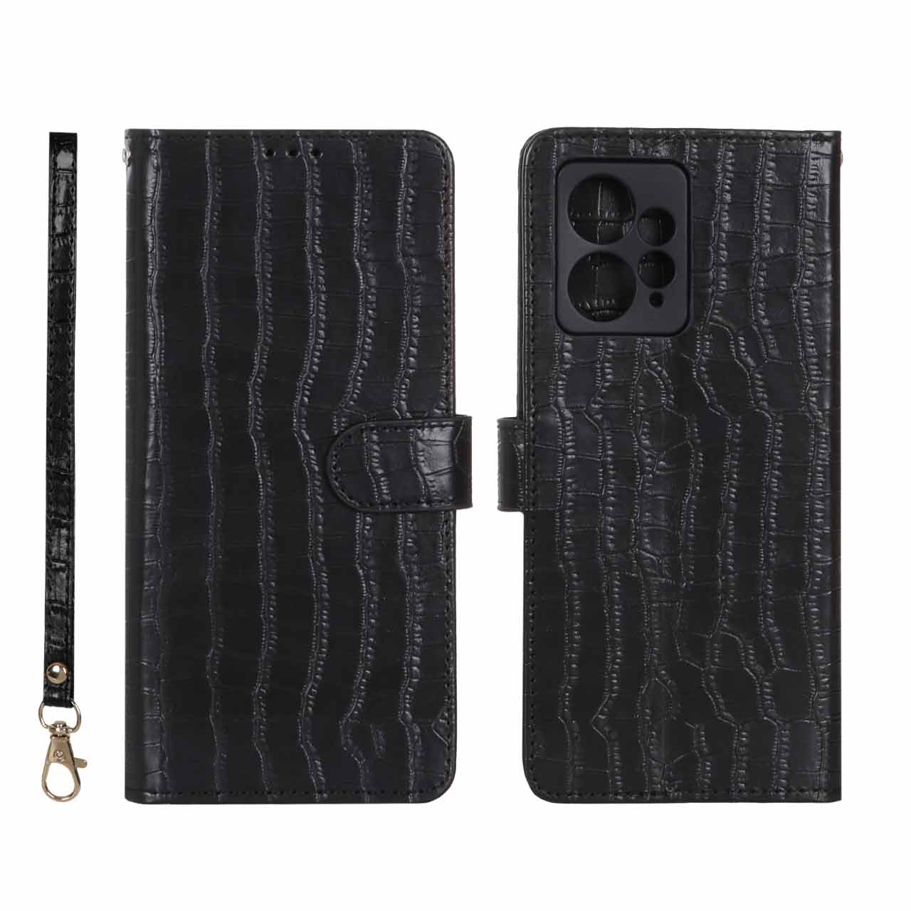 1389532 کیف موبایل مگنتی کروکو MNC مدل Xiaomi Redmi Note 12 4G - مشکی - تصویر 1