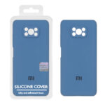 قاب سیلیکونی پاک کنی اورجینال Master Quality مدل Xiaomi Poco X3 / Poco X3 Pro / Poco X3 NFC - آبی تیره (پک دار)