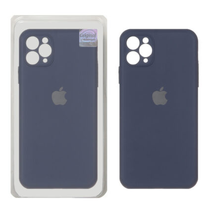 قاب سیلیکونی پاک کنی اورجینال Master Quality مدل Apple iPhone 11 Pro Max - سرمه ای (پک دار)