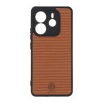 قاب Golden Lion شیاردار Xiaomi Redmi Note 14 4G - کاراملی