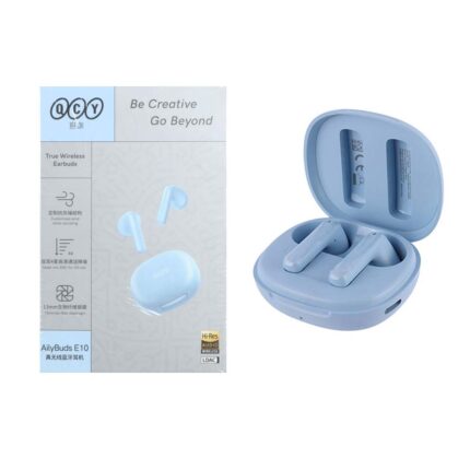 ایرفون بی سیم QCY مدل Ailybuds E10 - آبی (گارانتی تعویض یکساله شرکتی)