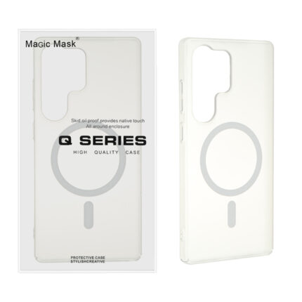 قاب اورجینال Magic Mask مات Magsafe مدل Samsung Galaxy S25 Ultra - سفید (پک دار)