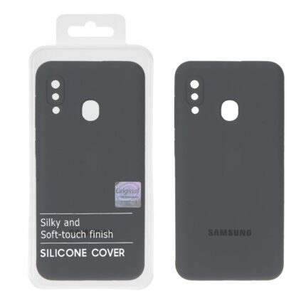 قاب سیلیکونی پاک کنی اورجینال Master Quality مدل Samsung Galaxy A30 / A20 - خاکستری (پک دار)