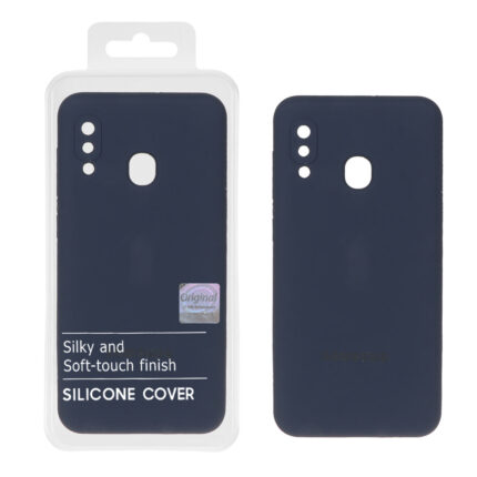 قاب سیلیکونی پاک کنی اورجینال Master Quality مدل Samsung Galaxy A30 / A20 - سرمه ای (پک دار)
