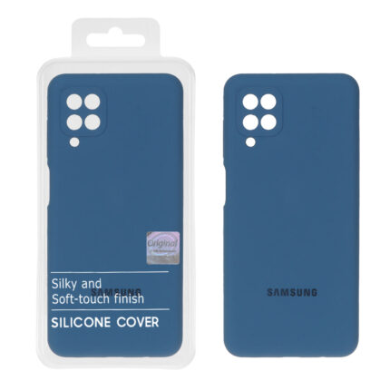 قاب سیلیکونی پاک کنی اورجینال Master Quality مدل Samsung Galaxy A12 / M12 / F12 - آبی تیره (پک دار)