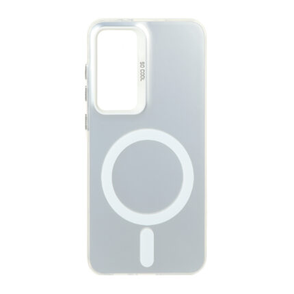 قاب SO COOL براق طرح مگ سیف Samsung Galaxy S24 FE - سفید