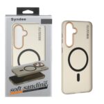 قاب اورجینال Syndee پشت مات MagSafe مدل Samsung Galaxy S24 FE - مشکی (پک دار)