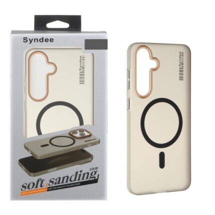 قاب اورجینال Syndee پشت مات MagSafe مدل Samsung Galaxy S24 FE - مشکی (پک دار)