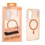 قاب اورجینال Syndee پشت مات MagSafe مدل Samsung Galaxy A56 / A36 - نارنجی (پک دار)