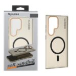 قاب اورجینال Syndee پشت مات MagSafe مدل Samsung Galaxy S24 Ultra - مشکی (پک دار)