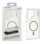 قاب اورجینال Syndee پشت مات MagSafe مدل Samsung Galaxy S24 Ultra - خاکستری (پک دار)