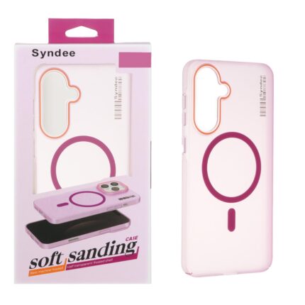 قاب اورجینال Syndee پشت مات MagSafe مدل Samsung Galaxy A56 / A36 - سرخابی (پک دار)