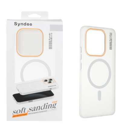 قاب اورجینال Syndee پشت مات MagSafe مدل Xiaomi Redmi Note 14 4G - سفید (پک دار)