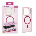 قاب اورجینال Syndee پشت مات MagSafe مدل Xiaomi Redmi Note 14 4G - سرخابی (پک دار)