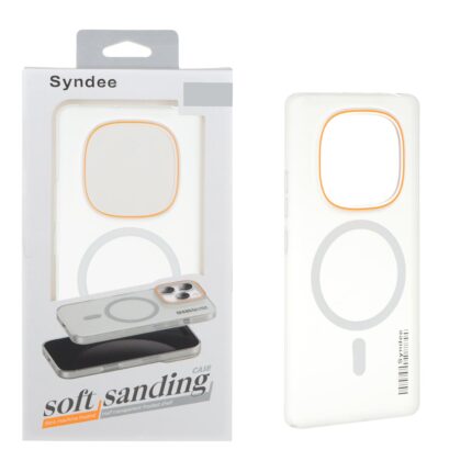 قاب اورجینال Syndee پشت مات MagSafe مدل Xiaomi Redmi Note 14 Pro 4G - سفید (پک دار)