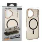 قاب اورجینال Syndee پشت مات MagSafe مدل Apple iPhone 16 - مشکی (پک دار)