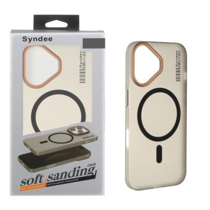 قاب اورجینال Syndee پشت مات MagSafe مدل Apple iPhone 16 - مشکی (پک دار)