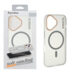 قاب اورجینال Syndee پشت مات MagSafe مدل Apple iPhone 16 - خاکستری (پک دار)