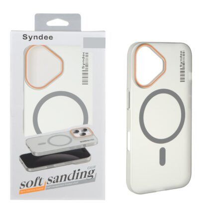 قاب اورجینال Syndee پشت مات MagSafe مدل Apple iPhone 16 - خاکستری (پک دار)