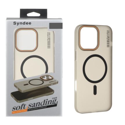 قاب اورجینال Syndee پشت مات MagSafe مدل Apple iPhone 16 Pro Max - مشکی (پک دار)