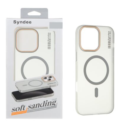 قاب اورجینال Syndee پشت مات MagSafe مدل Apple iPhone 16 Pro Max - خاکستری (پک دار)