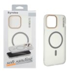 قاب اورجینال Syndee پشت مات MagSafe مدل Apple iPhone 13 Pro Max - خاکستری (پک دار)