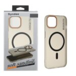 قاب اورجینال Syndee پشت مات MagSafe مدل Apple iPhone 13 / iPhone 14 - مشکی (پک دار)