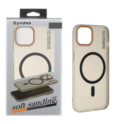 قاب اورجینال Syndee پشت مات MagSafe مدل Apple iPhone 13 / iPhone 14 - مشکی (پک دار)