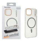 قاب اورجینال Syndee پشت مات MagSafe مدل Apple iPhone 13 / iPhone 14 - خاکستری (پک دار)