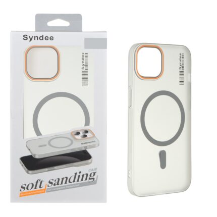 قاب اورجینال Syndee پشت مات MagSafe مدل Apple iPhone 13 / iPhone 14 - خاکستری (پک دار)