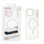 قاب اورجینال Syndee پشت مات MagSafe مدل Apple iPhone 13 / iPhone 14 - سفید (پک دار)