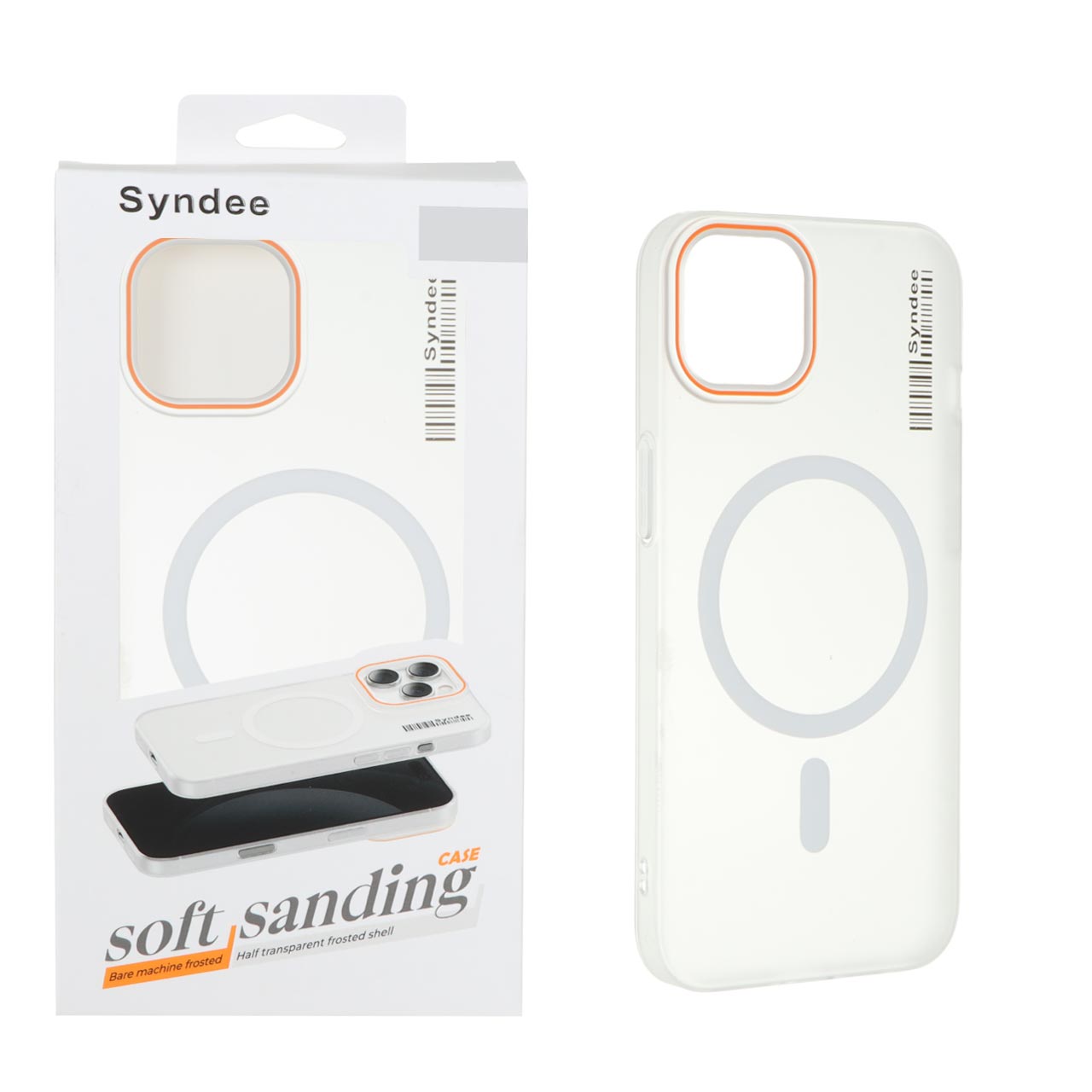 1403182 قاب اورجینال Syndee پشت مات MagSafe مدل Apple iPhone 13 / iPhone 14 - سفید (پک دار) - تصویر 1