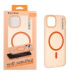 قاب اورجینال Syndee پشت مات MagSafe مدل Apple iPhone 13 / iPhone 14 - نارنجی (پک دار)