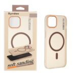 قاب اورجینال Syndee پشت مات MagSafe مدل Apple iPhone 13 / iPhone 14 - صحرایی (پک دار)
