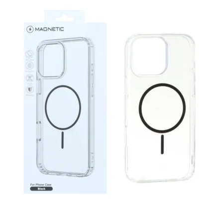 قاب اورجینال Magnetic دور ژله ای MagSafe مدل Apple iPhone 16 Pro Max - مشکی (پک دار)