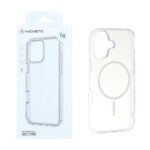 قاب اورجینال Magnetic دور ژله ای MagSafe مدل Apple iPhone 16 - سفید (پک دار)
