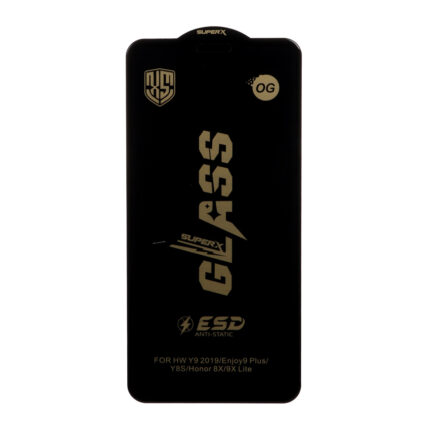 محافظ صفحه نمایش شیشه ای درجه یک Full Cover Super X OG - ESD OVOG مدل Huawei Y9 (2019) / Y8s