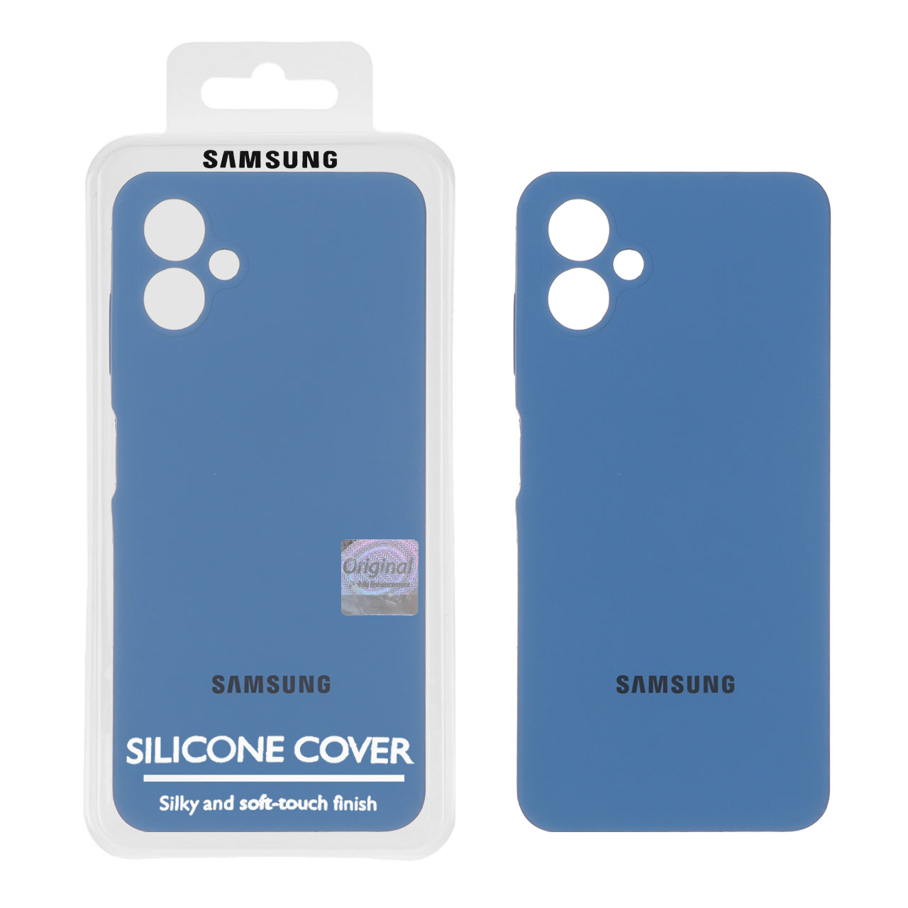 1408952 قاب سیلیکونی پاک کنی اورجینال Master Quality مدل Samsung Galaxy A06 - آبی تیره (پک دار) - تصویر 1