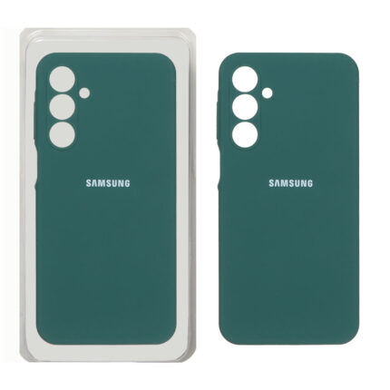 قاب سیلیکونی پاک کنی محافظ لنزدار اورجینال Samsung Galaxy A16 - سبز تیره (پک اصلی)