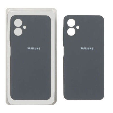 قاب سیلیکونی پاک کنی محافظ لنزدار اورجینال Samsung Galaxy A06 - خاکستری (پک اصلی)
