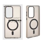 قاب Focus Pixels لنز آلومینیومی مات Magsafe مدل Samsung Galaxy S25 Ultra - مشکی (پک دار)