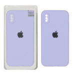 قاب سیلیکونی پاک کنی اورجینال Master Quality مدل Apple iPhone X / iPhone XS - یاسی (پک دار)