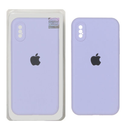 قاب سیلیکونی پاک کنی اورجینال Master Quality مدل Apple iPhone X / iPhone XS - یاسی (پک دار)