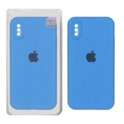 قاب سیلیکونی پاک کنی اورجینال Master Quality مدل Apple iPhone X / iPhone XS - آبی (پک دار)