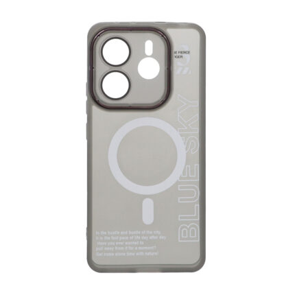 قاب Diamond Space طرح مگ سیف لنز گلس دار Xiaomi Redmi Note 14 4G - مشکی - MPS