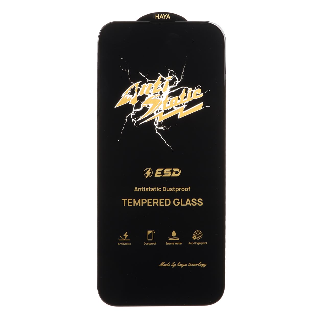 1424848 محافظ صفحه نمایش شیشه ای Full Cover Anti Static HAYA مدل Apple iPhone 16 Pro Max - تصویر 1