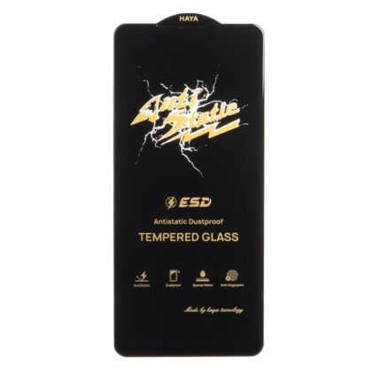 محافظ صفحه نمایش شیشه ای Full Cover Anti Static HAYA مدل Samsung Galaxy A15 / A25 / A24 / M34 / F34(بدون پک) - مشکی