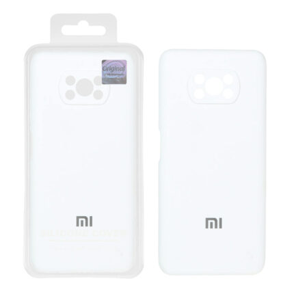قاب سیلیکونی پاک کنی اورجینال Master Quality مدل Xiaomi Poco X3 / Poco X3 Pro / Poco X3 NFC - سفید (پک دار)