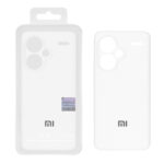 قاب سیلیکونی پاک کنی اورجینال Master Quality مدل Xiaomi Redmi Note 13 Pro Plus 5G - سفید (پک دار)